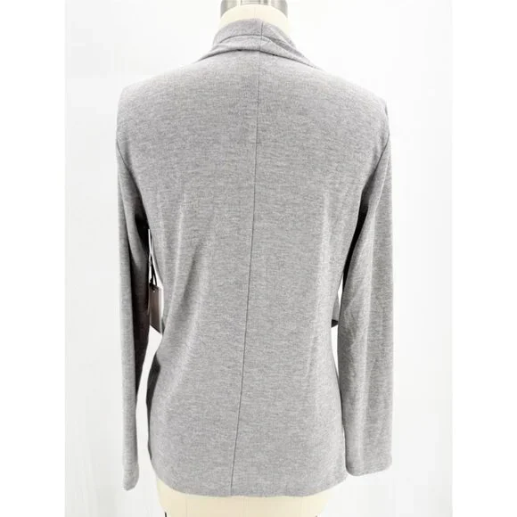 Revolve 1. State Cross Front Cozy Knit Top in Silver Heather S - Picture 5 of 14